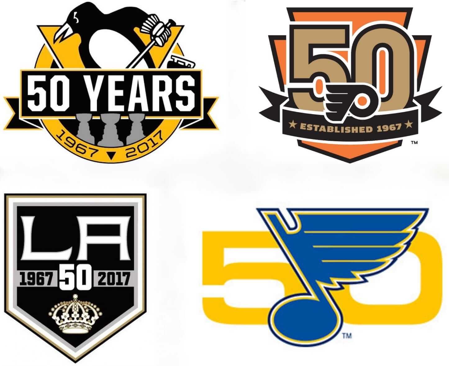 Four NHL Teams Reveal Anniversary Logos