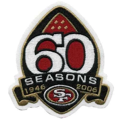 NFL San Francisco 49ers 70th Anniversary Patch