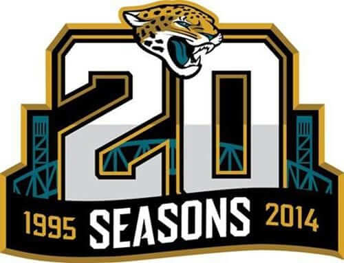 Jacksonville Jaguars 25 Patch Anniversary Football Jersey PATCH 25th Season