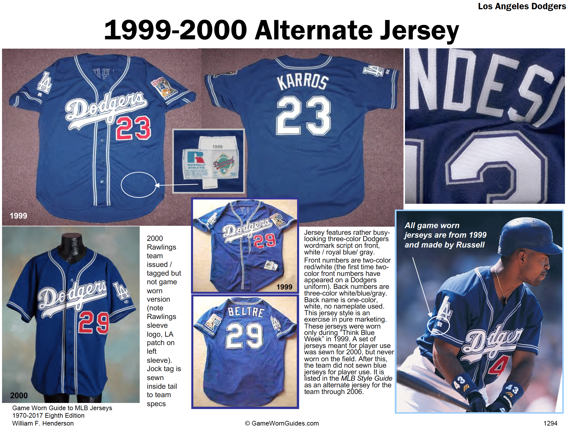 Introducing the Dodgers' alternate road jersey