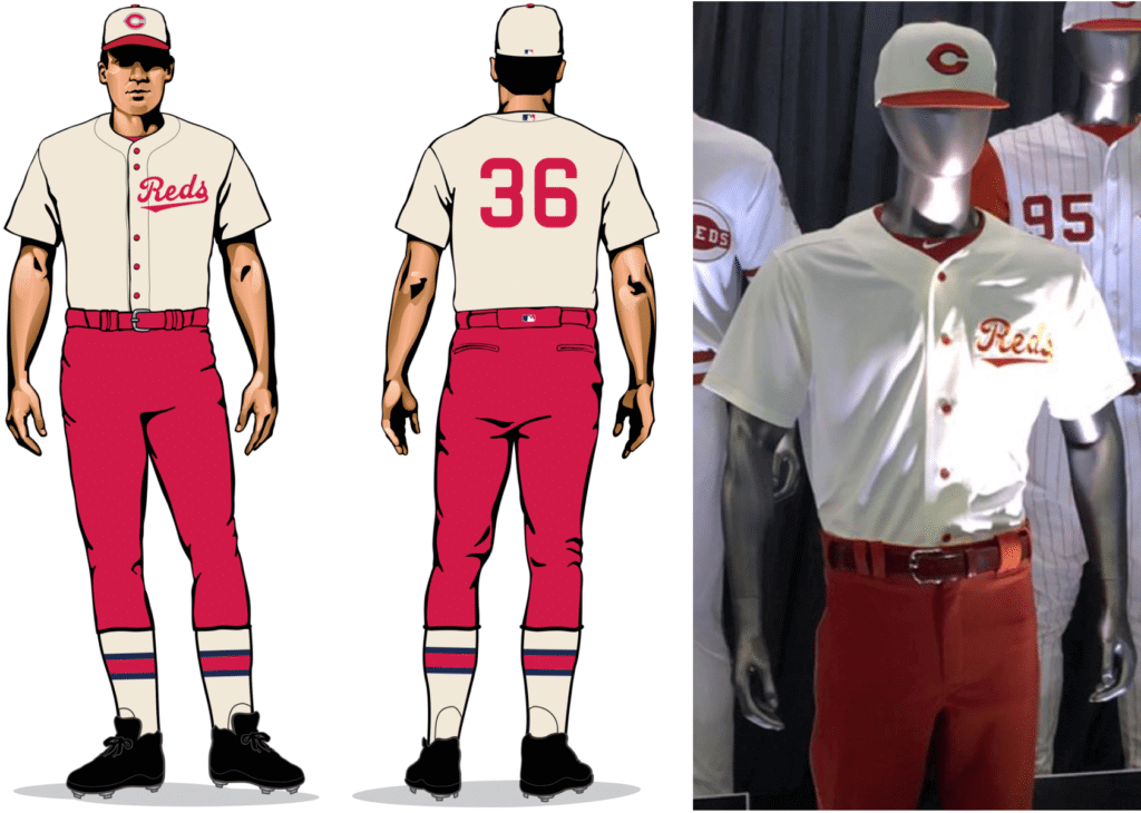 Cincinnati Reds 2019 jerseys include navy blue and Palm Beach styles