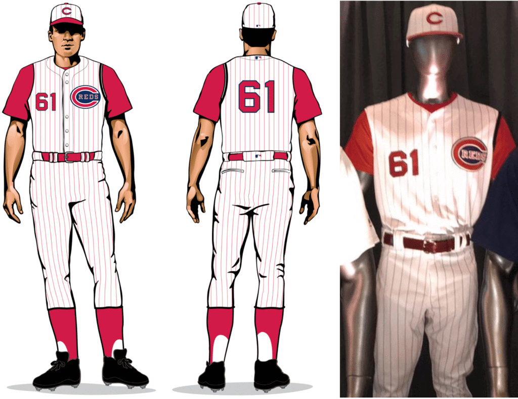 Reds wear sleeveless 1956 throwback jerseys