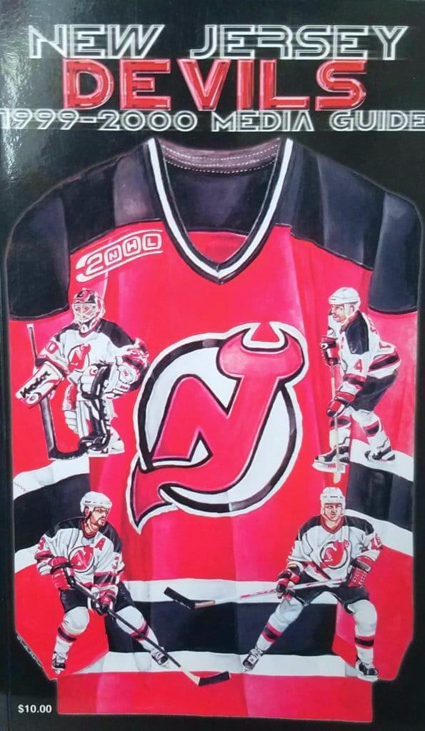 NHL New Jersey Devils 1980-81 uniform and jersey original art