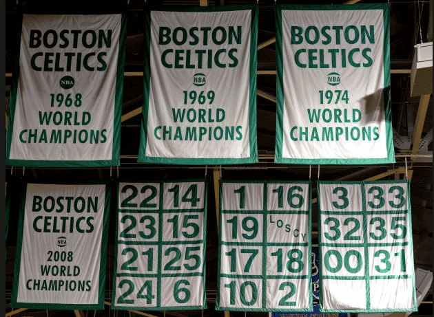 retired jersey celtics