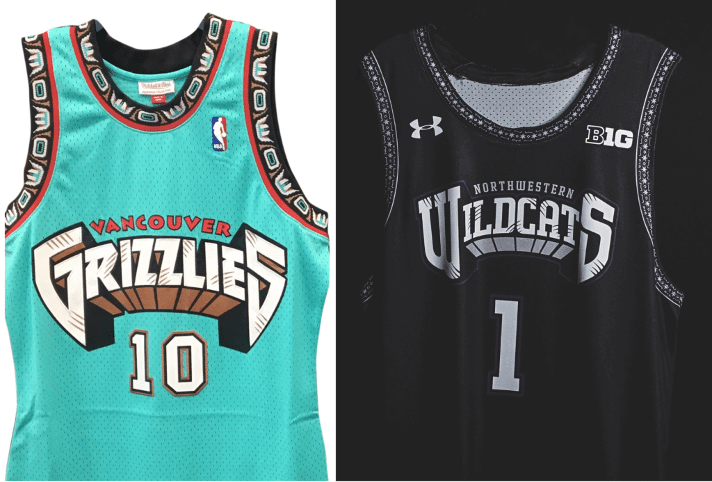 vancouver memphis grizzlies jersey up and down