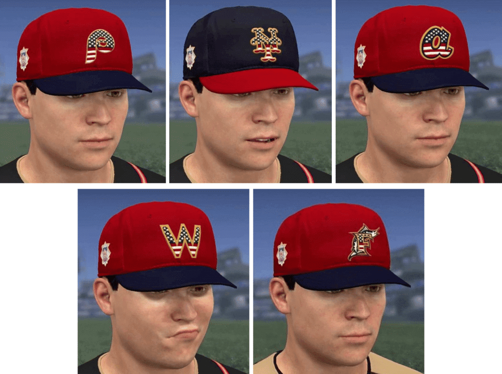 Video Game Leaks Reveal MLB Stars/Stripes Cap Designs