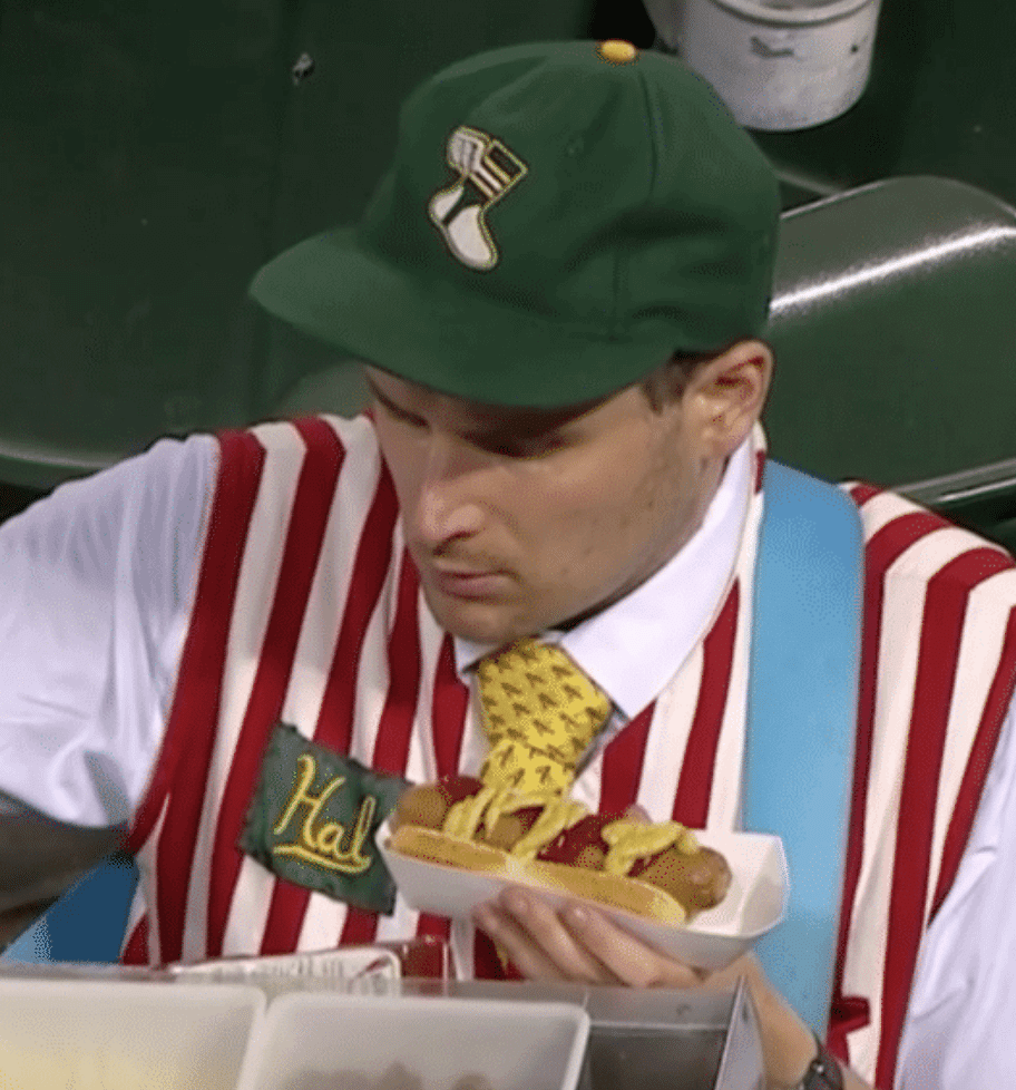 Meet the Oakland Athletic's favorite vendor Hal the Hot Dog Guy 