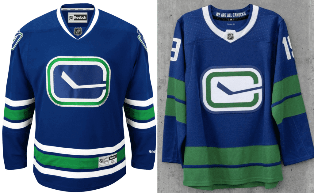 Heritage Uniforms and Jerseys and Stadiums - NFL, MLB, NHL, NBA, NCAA, US  Colleges: Vancouver Canucks - Franchise, Team, Arena and Uniform History