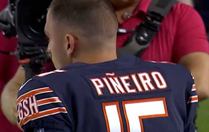 Eddy Pineiro Chicago Bears Kicker Bobblehead – National Bobblehead