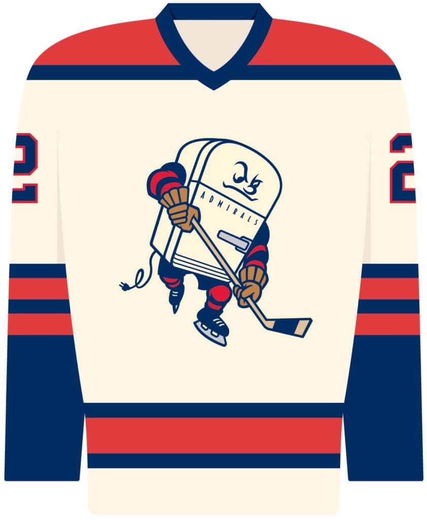 Milwaukee Admirals Alternate Uniform - American Hockey League (AHL