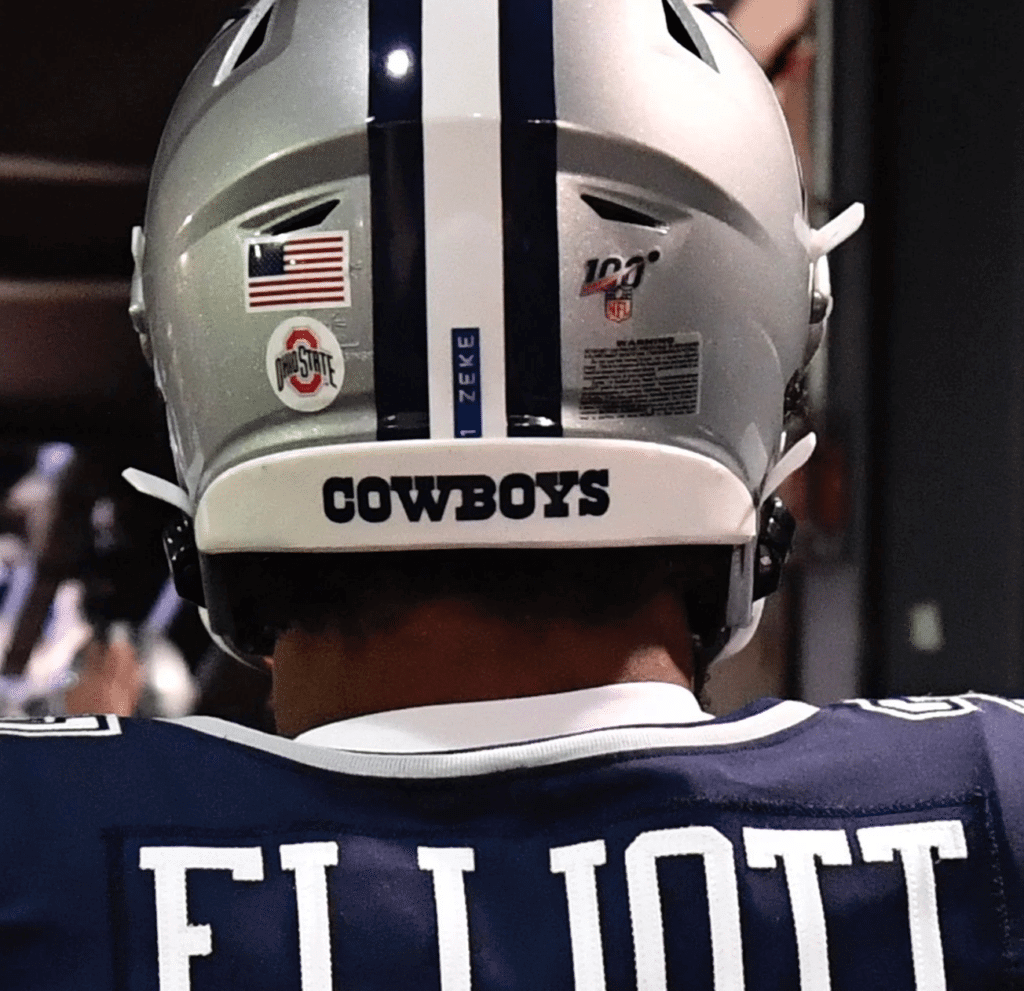 Dallas Cowboys Alternate White Helmet — UNISWAG