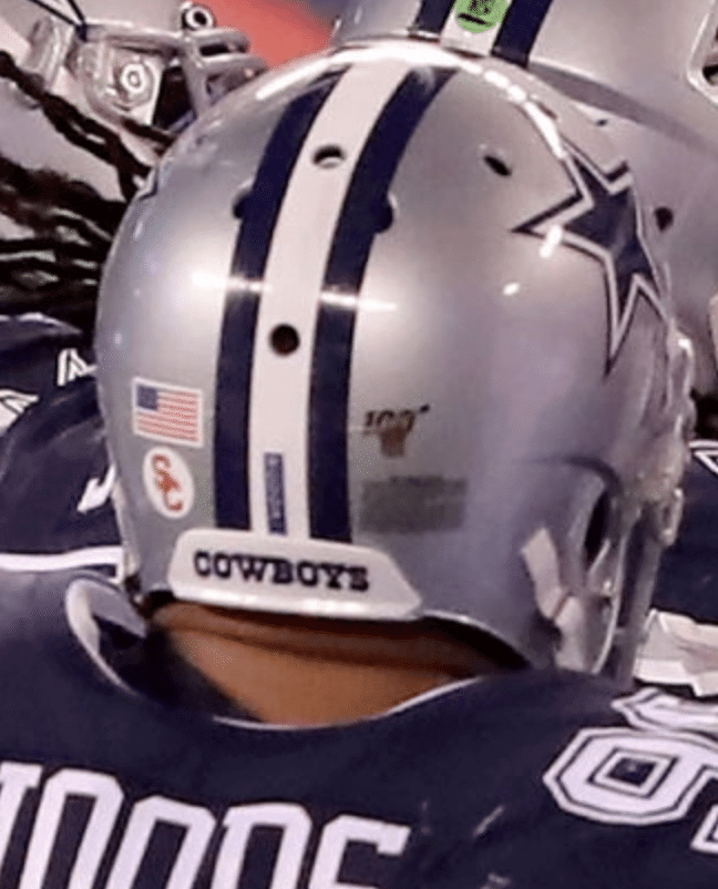 Dallas Cowboys Alternate White Helmet — UNISWAG
