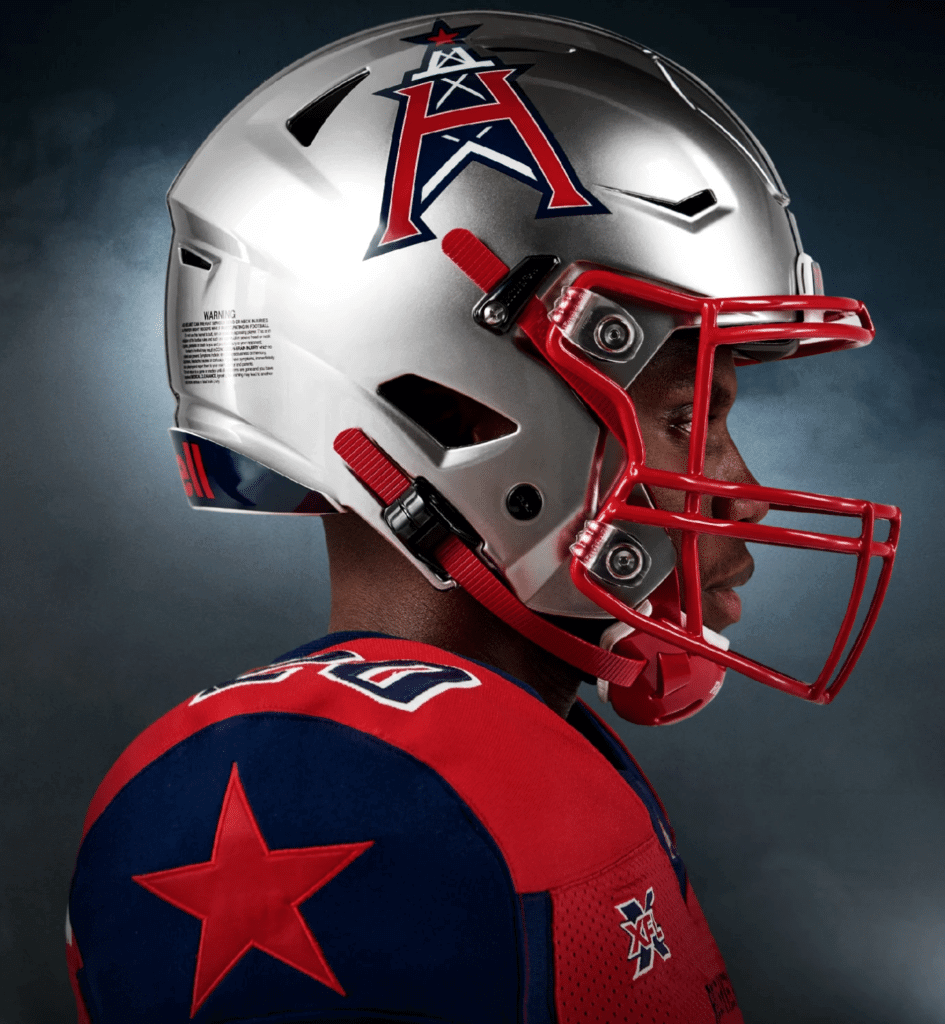 2023 XFL Houston Roughnecks Custom Riddell Mini Helmet