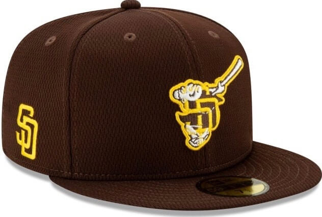 San Diego Padres Swinging Friar Two Tone Fitted Hat from Hat Club