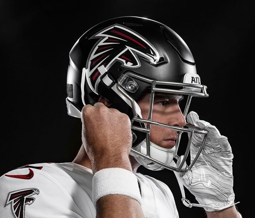 Falcons tease a potential return to red throwback helmets in 2022