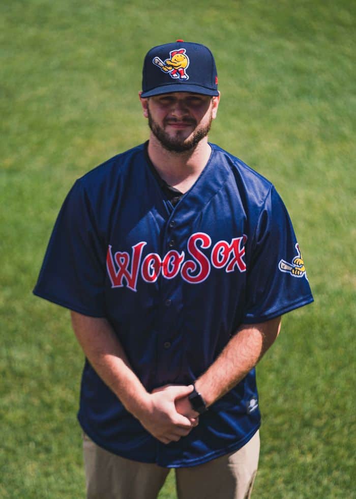 Worcester Red Sox Red OT Sports Youth WooSox Replica Jersey LG / No