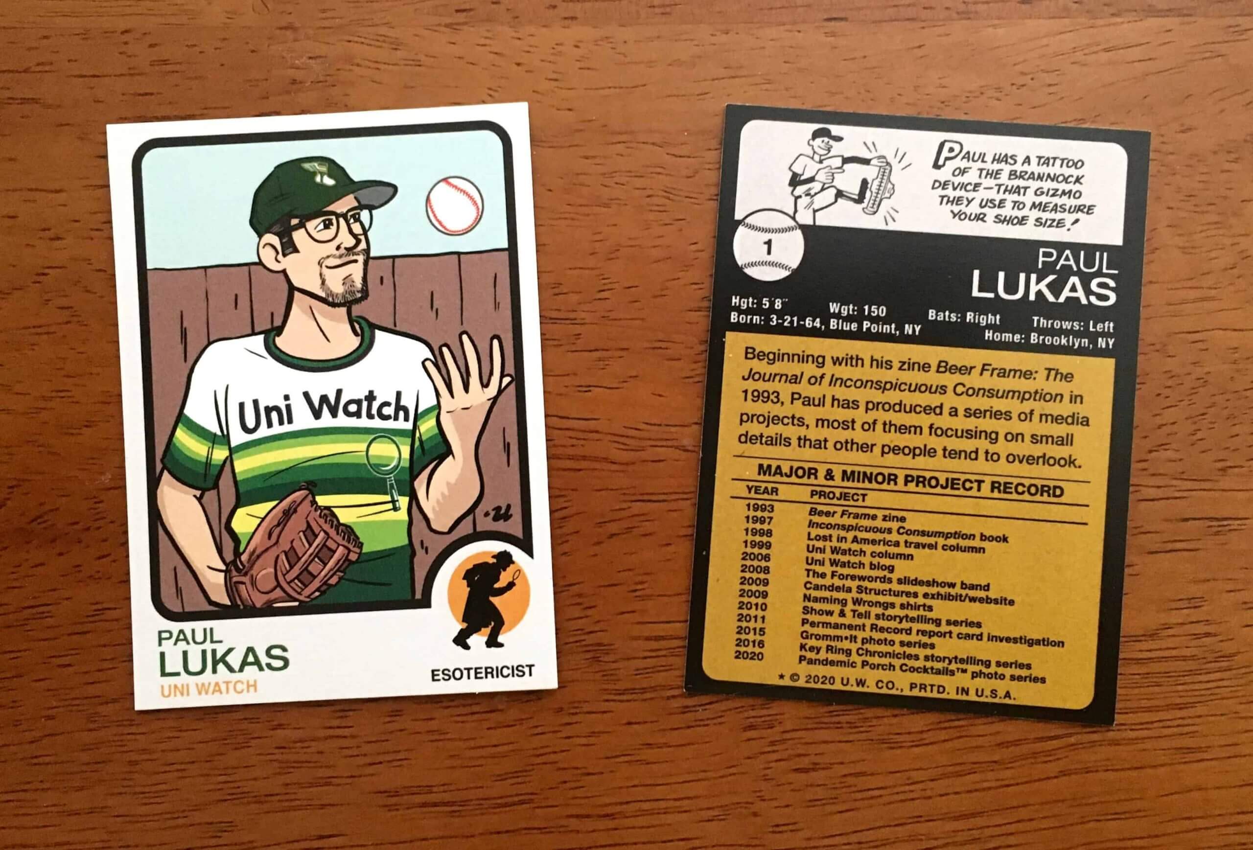 MLB Snub Leads to Awesome Uni Watch Trading Card