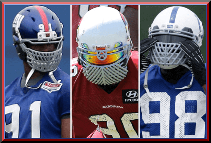 Football facemask sale types