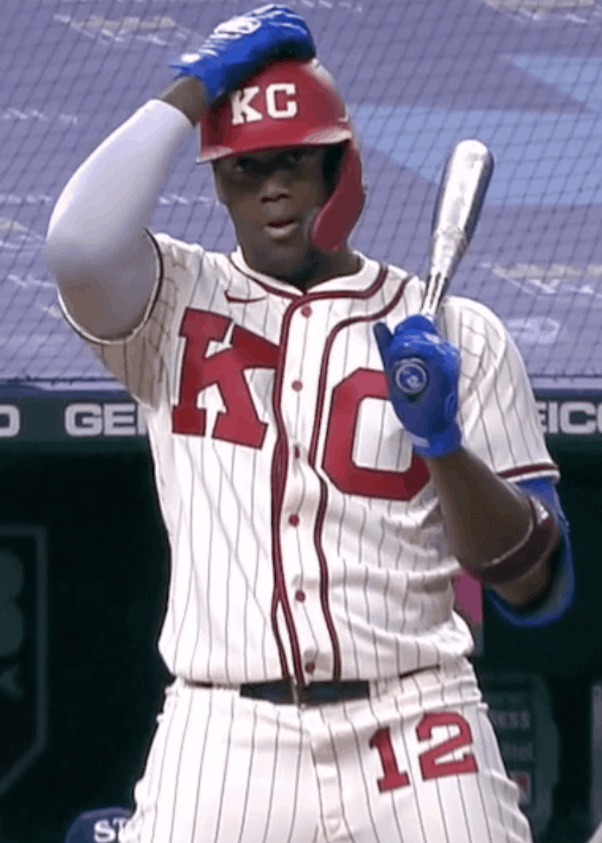 Kansas Jayhawks baseball wear uniforms honoring KC Monarchs