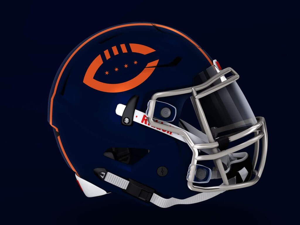 21 NFL Helmet Redesign- Bears  Chicago bears helmet, Chicago bears  football, Chicago bears wallpaper