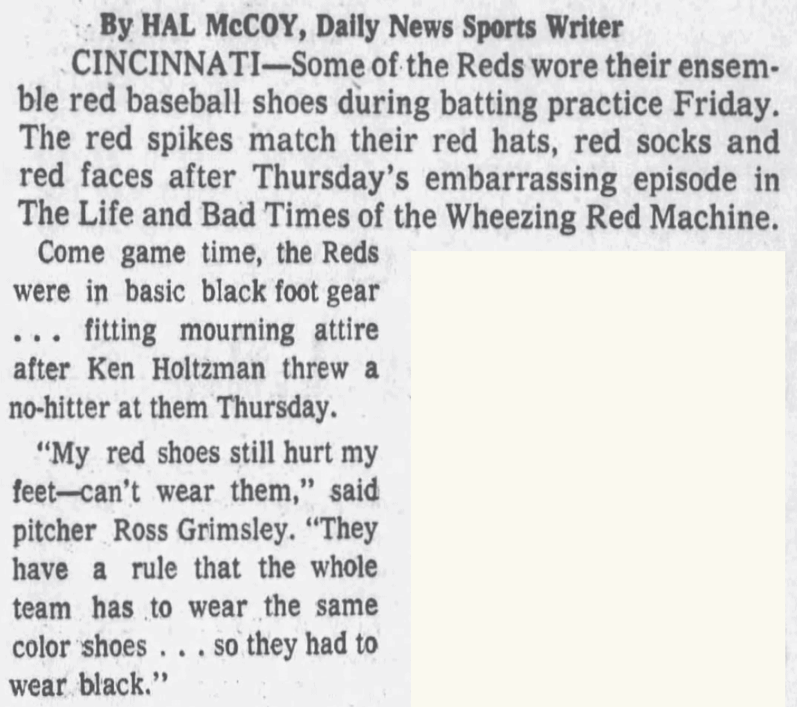 MLB Bombshell: Reds Briefly Wore Red Shoes in 1971!