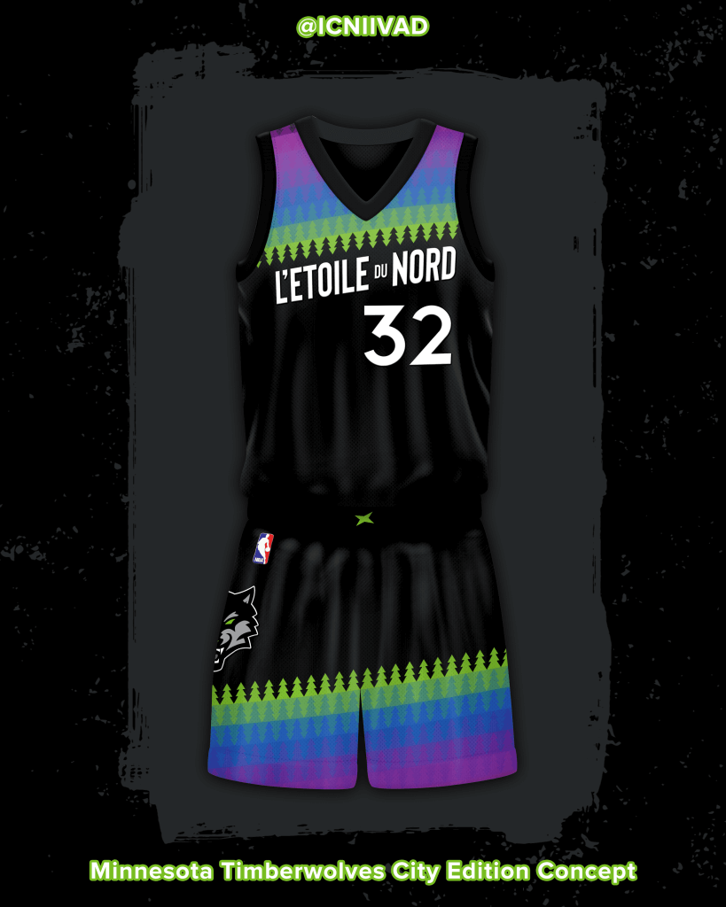 Timberwolves City Edition Uniforms 2020 · RARE Design