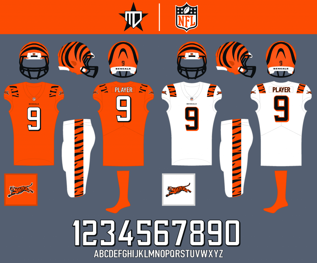 Four Cincinnati Bengals Uniform Redesigns Worth Checking Out