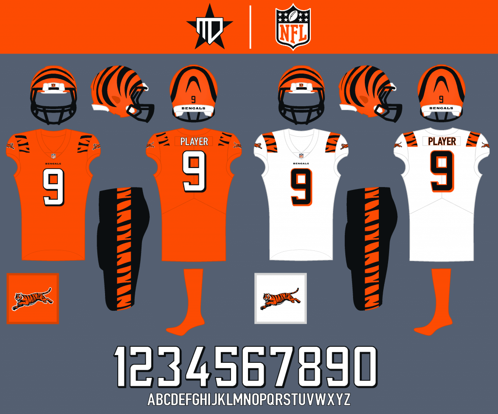 Four Cincinnati Bengals Uniform Redesigns Worth Checking Out