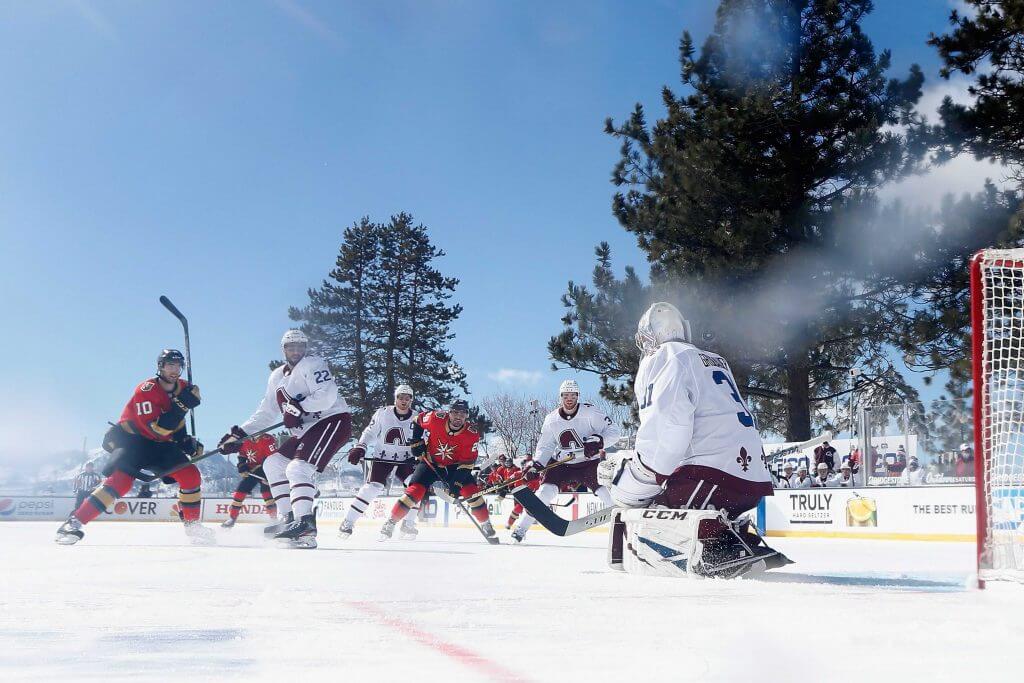 Bright sun, poor ice delay outdoor NHL game at Lake Tahoe