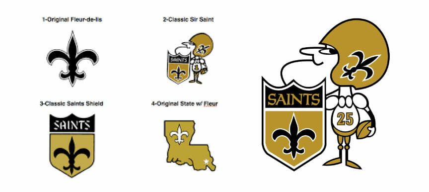 UNOFFICiAL ATHLETIC  New Orleans Saints Rebrand