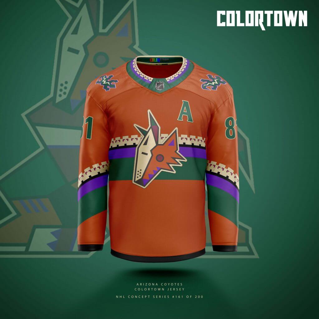 Arizona Coyotes on X: Reverse Retro jerseys and gear are officially at The  Den! Stop by from 12 PM - 8 PM today.  / X