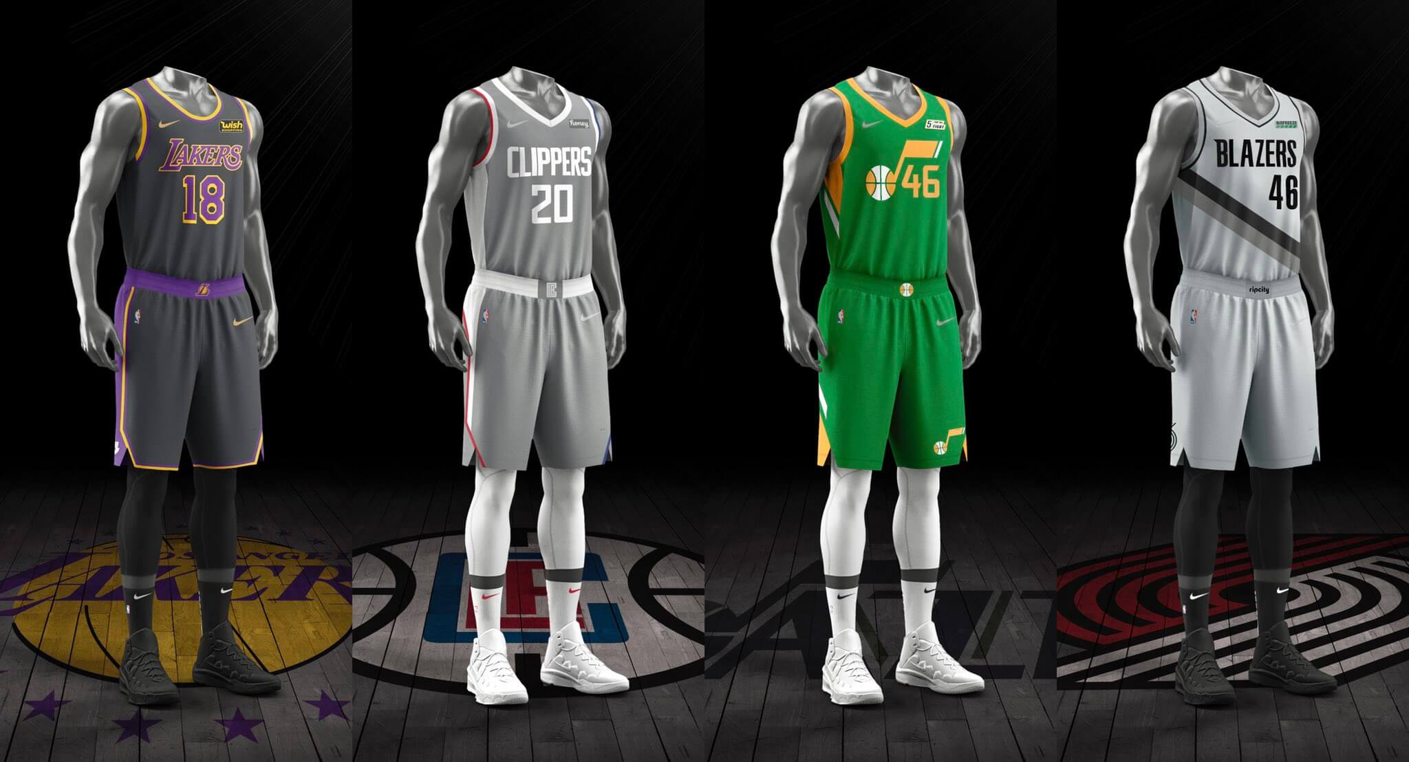 Leaked: Here's the 2021 NBA City jerseys for the Lakers, Suns, and