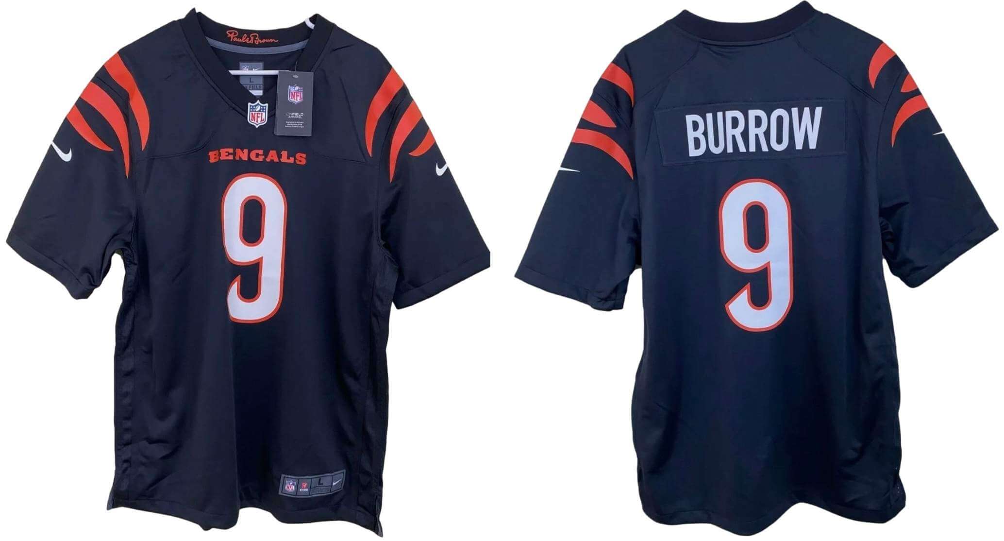 Cincinnati Bengals Nike Reflective Limited Jersey - Joe Burrow 9