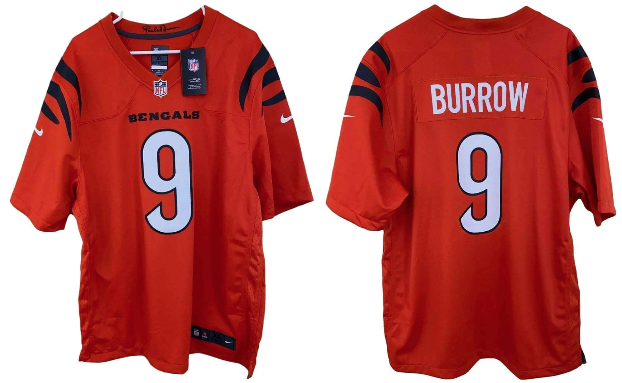 Cincinnati Bengals Nike Reflective Limited Jersey - Joe Burrow 9 - Mens