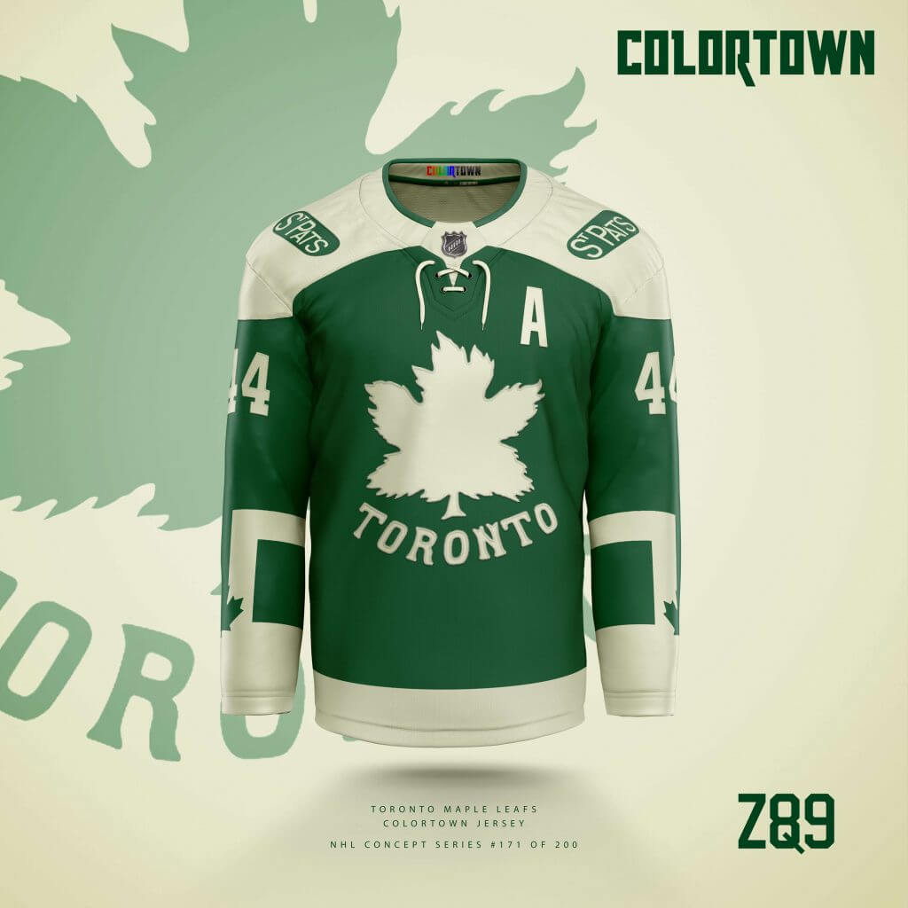 I quickly (poorly) photoshopped the Leafs Winter Classic jerseys