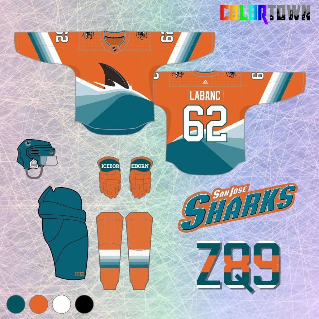 Z89Design on X: The road set is the first of a few sets in my NHL series  that will use a variation of white, in this case “sand”, as the main color.