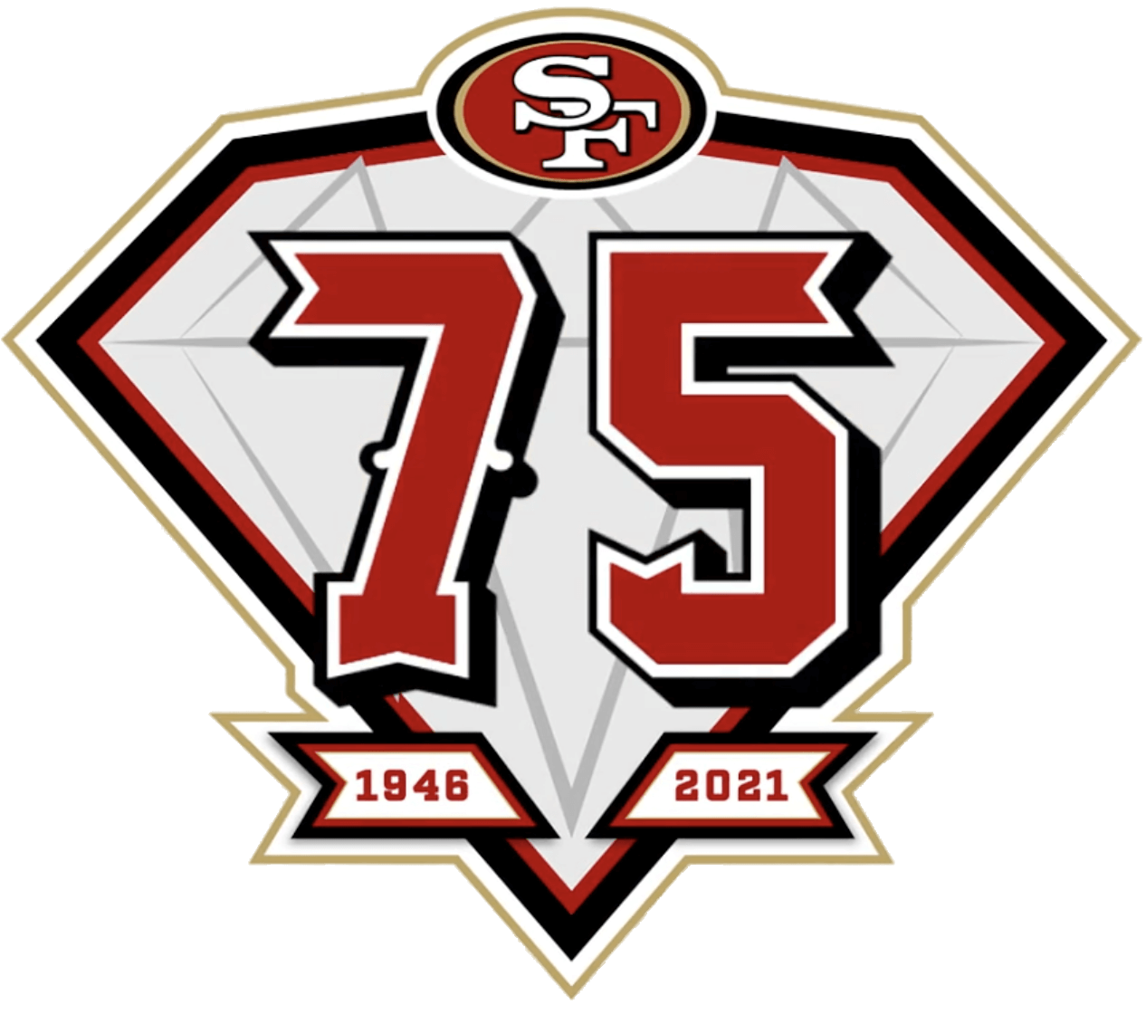 49ers Release 75th-Anniversary Patch