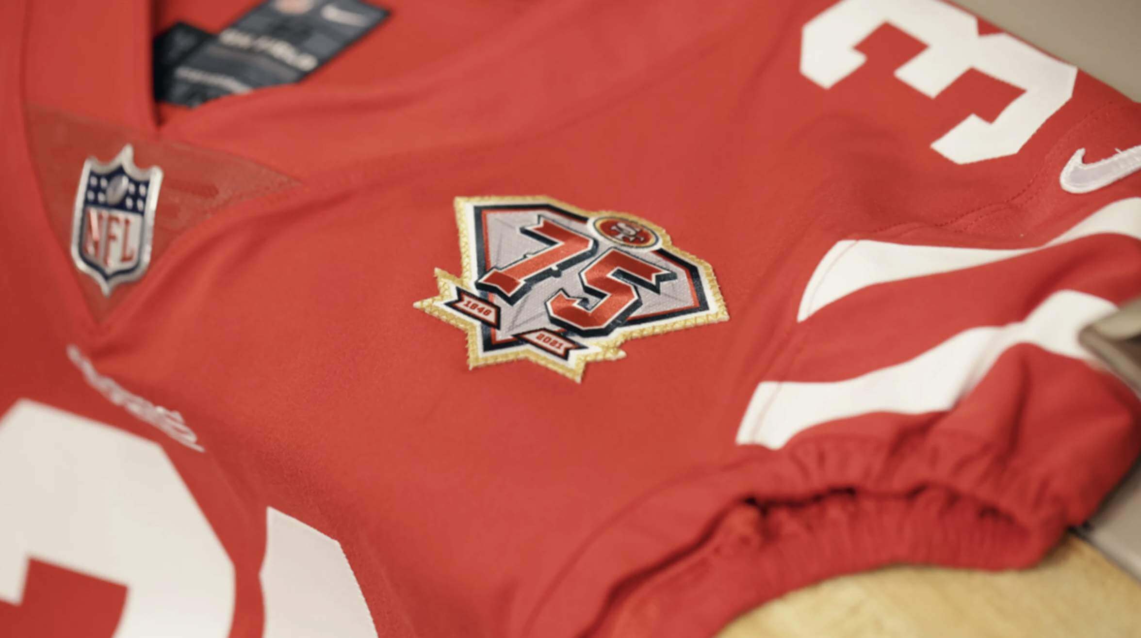 San Francisco 49ers 75th Anniversary Patch