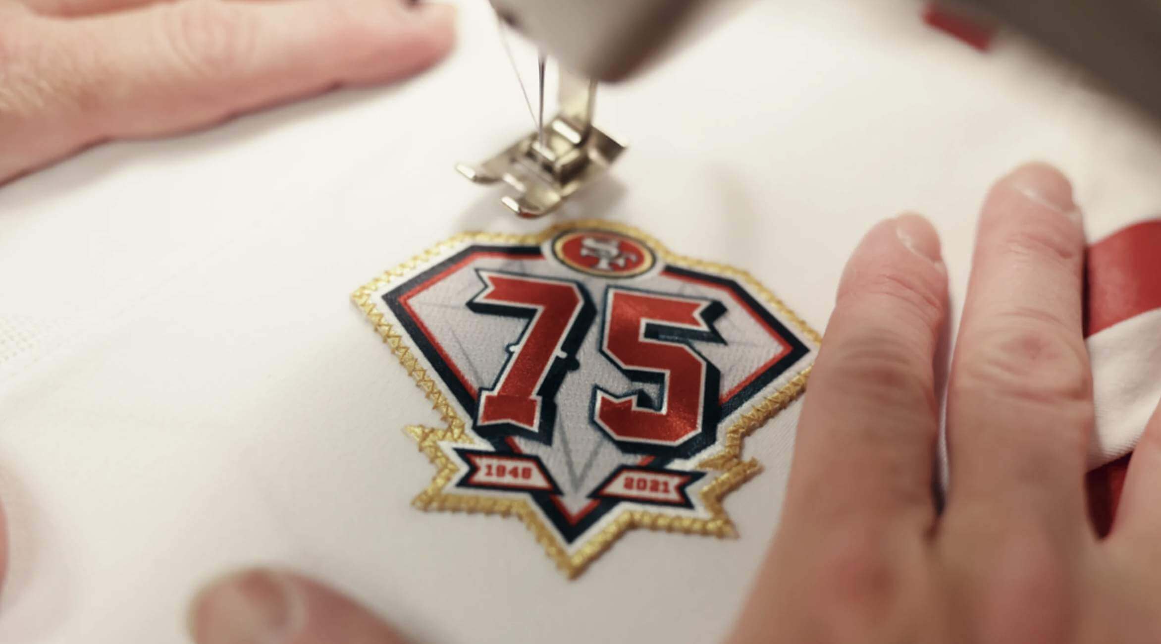 49ers Release 75th-Anniversary Patch