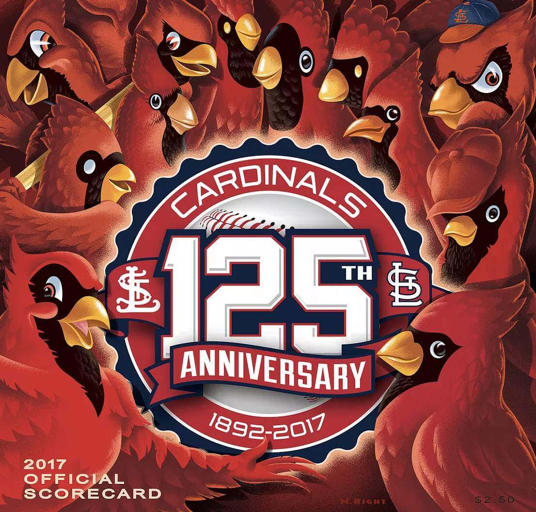 1964 st louis cardinals score card art canvas