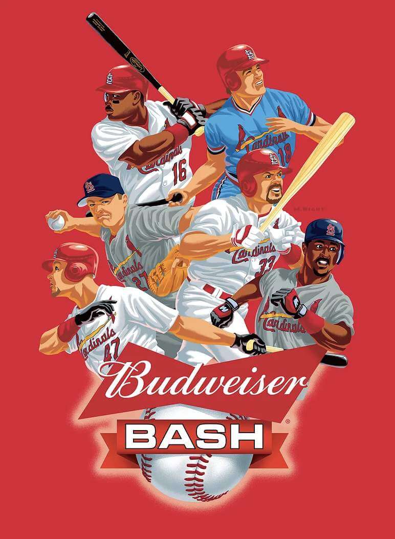 Vintage St. Louis Cardinals Scorecard Remix Art