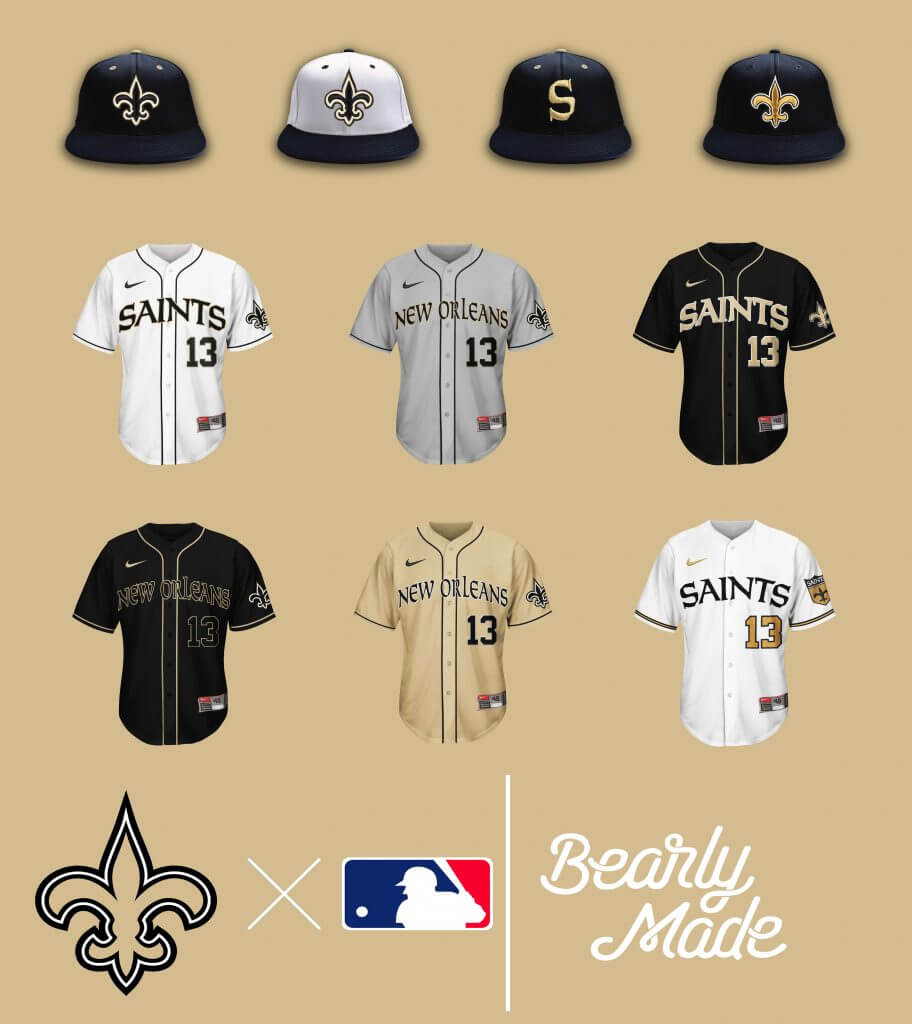 ESPN - MLB 🤝 NFL Baseball uniforms with football flavor