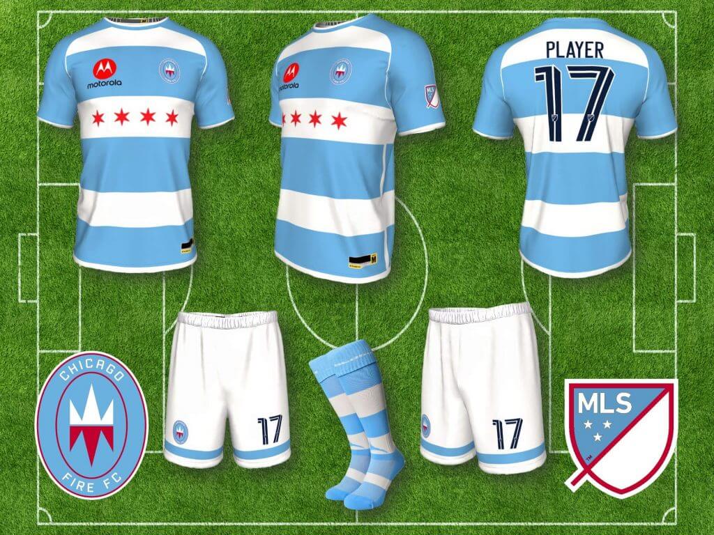 Chicago Fire Jersey Custom Soccer Jersey Away 2023