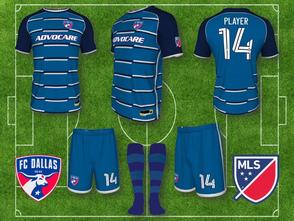 FC Dallas Practice Jerseys, FC Dallas Training Kits, Jerseys