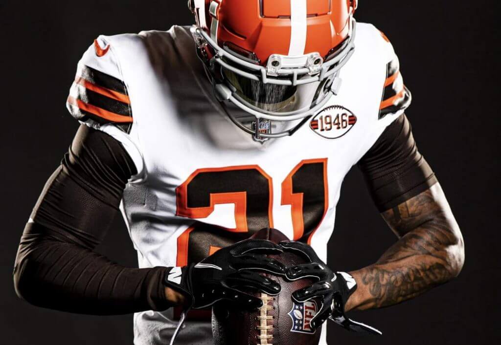 Cleveland Browns unveil white helmet as part of 'throwback' look