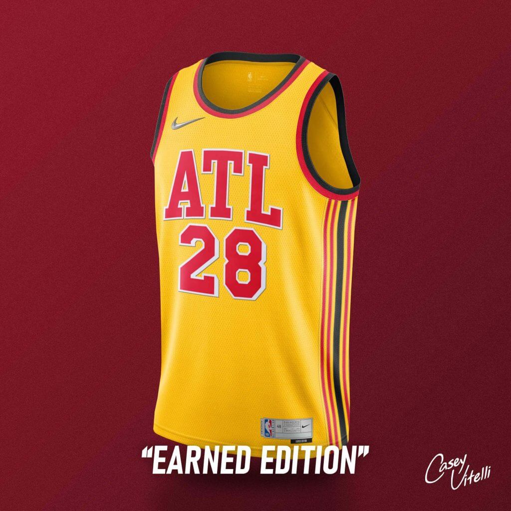 Atlanta hawks shop earned jersey