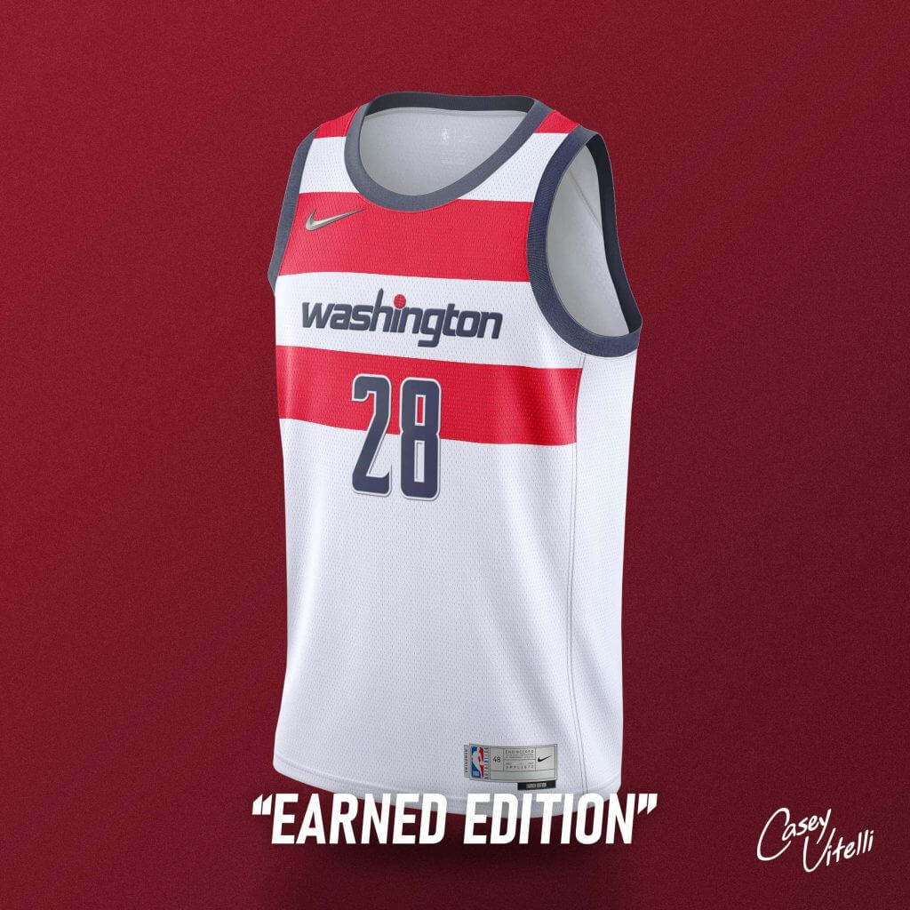 Wizards earned jersey sale