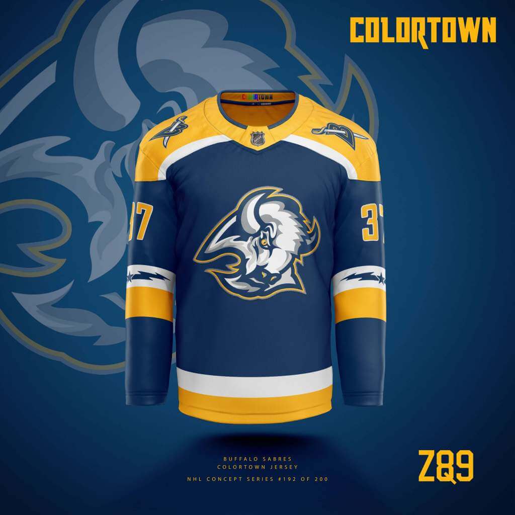 Sabres' new white Reverse Retro jersey features 'goat head' on