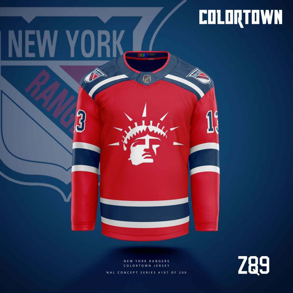 New York Rangers jersey concept : r/hockeydesign