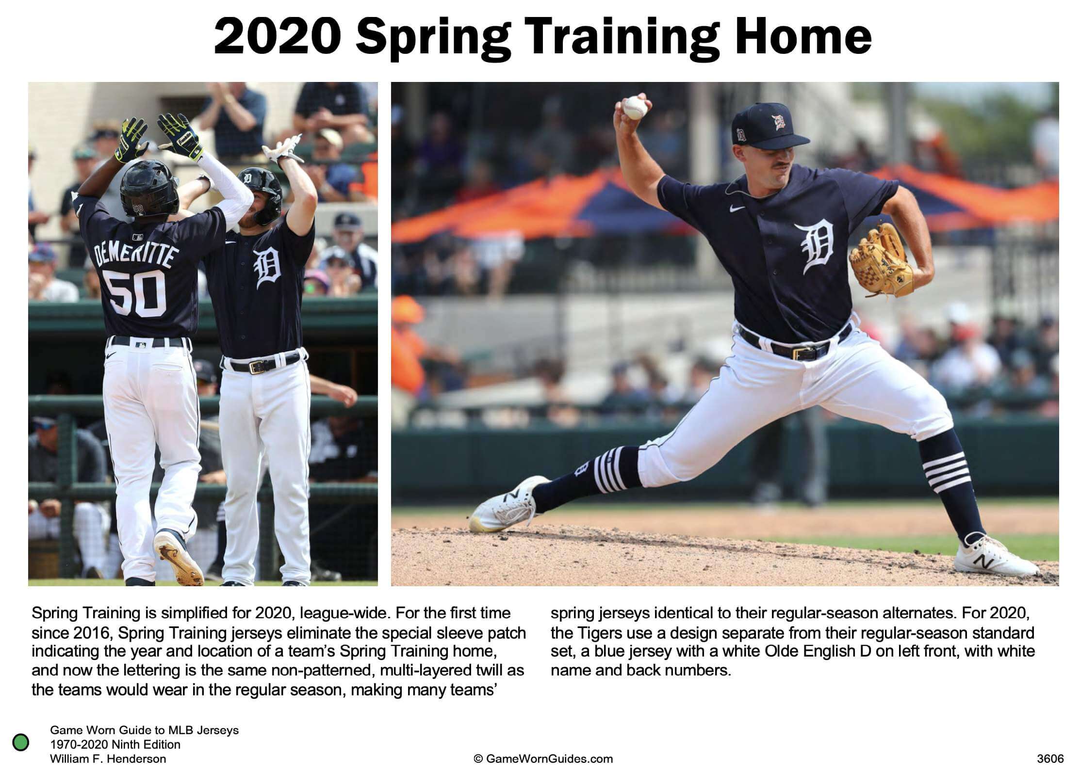 Tigers will wear navy Spring Training jerseys